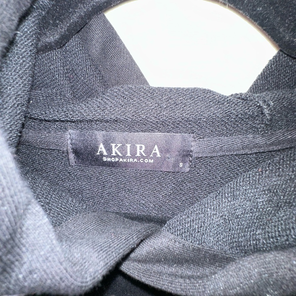 AKIRA Black Embellished dollar sign Women's Hoodie - Picture 2 of 3